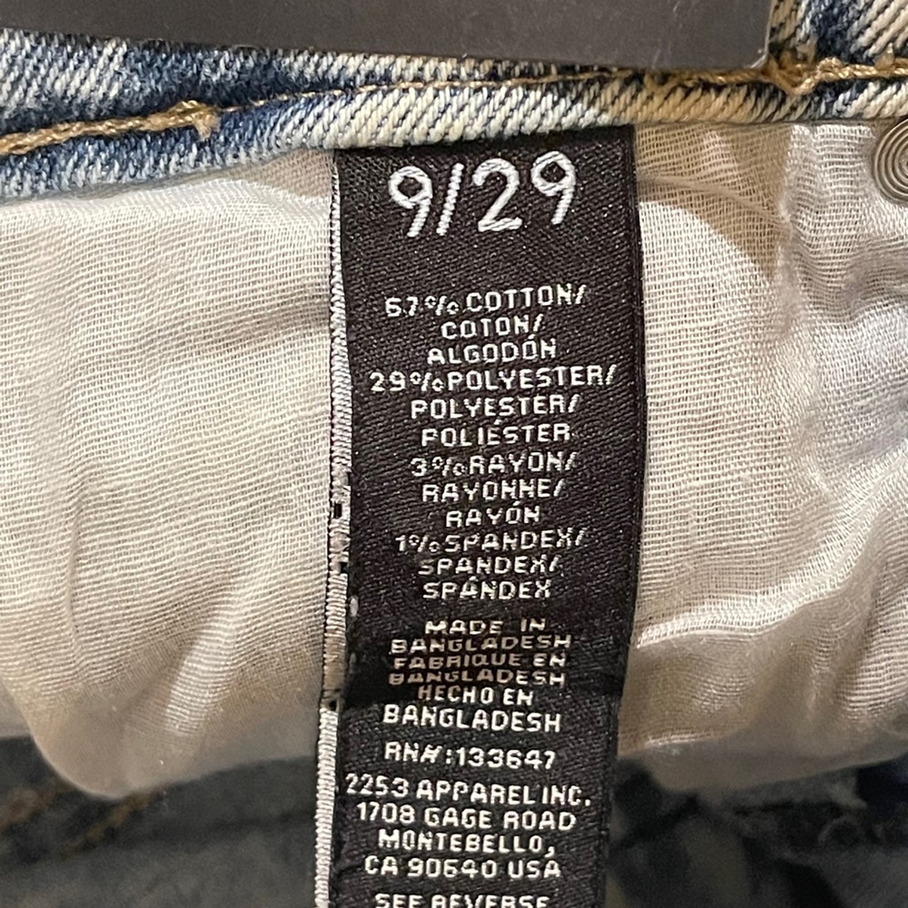 Kendall + Kylie women’s Jeans Size 9/29 Blue Distressed High Rise new with tags - Picture 9 of 9